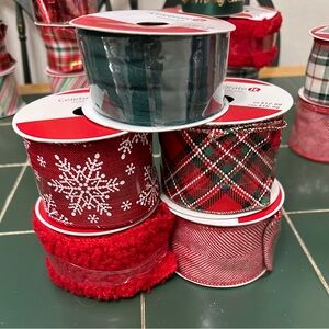 Holiday Ribbon Set - Red and Green by Celebrate It